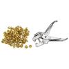 Professional Eyelet Pliers - WESTFALIA - A Riveter - 100 Gold Eyelets - Extra Heavy Duty Design