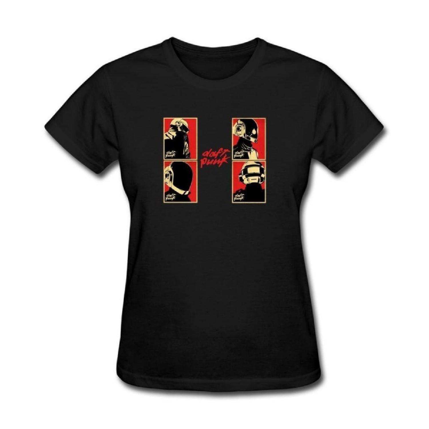 

XIULUAN Women s Daft Punk T-shirt Size XXL ColorName XXXXXL чорний