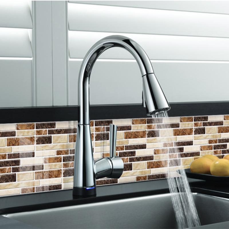 Autocolant de Bucătărie Rezistent la Ulei Tapet Cristal Marmură Simulație Autocolant Renovare Baie Autocolant Renovare Casă Veche Autocolant Faianță Autoadeziv