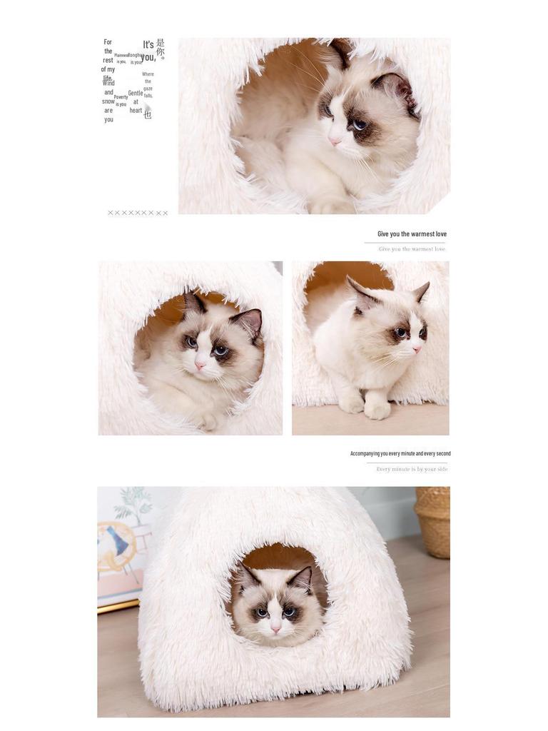 Cozy Pet Bed: Enclosed Tent for Cats, Dogs, Hamsters, Guinea Pigs, Rabbits & Small Pets