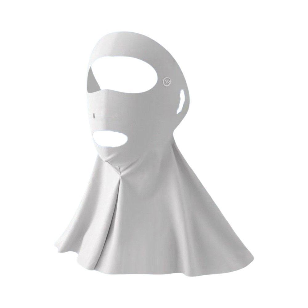 

Polyester Sunscreen Mask Solid Color Neck Wrap Fashion Ice Silk Face Veil Sports