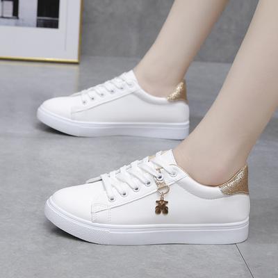 2024 Nouvelle Mode Chaussures de Sport à Lacets pour Femmes Chaussures Décontractées pour Femmes Imprimées Été Femmes Pu Mignonnes Chaussures Plates