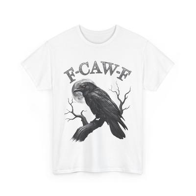 Black Crow, F-Caw-F Shirt, Black Bird with Moon Gothic Shirt