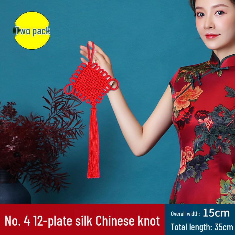 Large Chinese Knot Fu Character Pendant - New Year & Housewarming Wall Decoration
