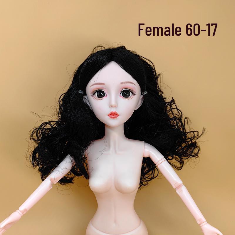 22-Zoll BJD Puppenkörper mit beweglichen Gelenken und individuellem Make-up - Prinzessinnen-Accessoires enthalten