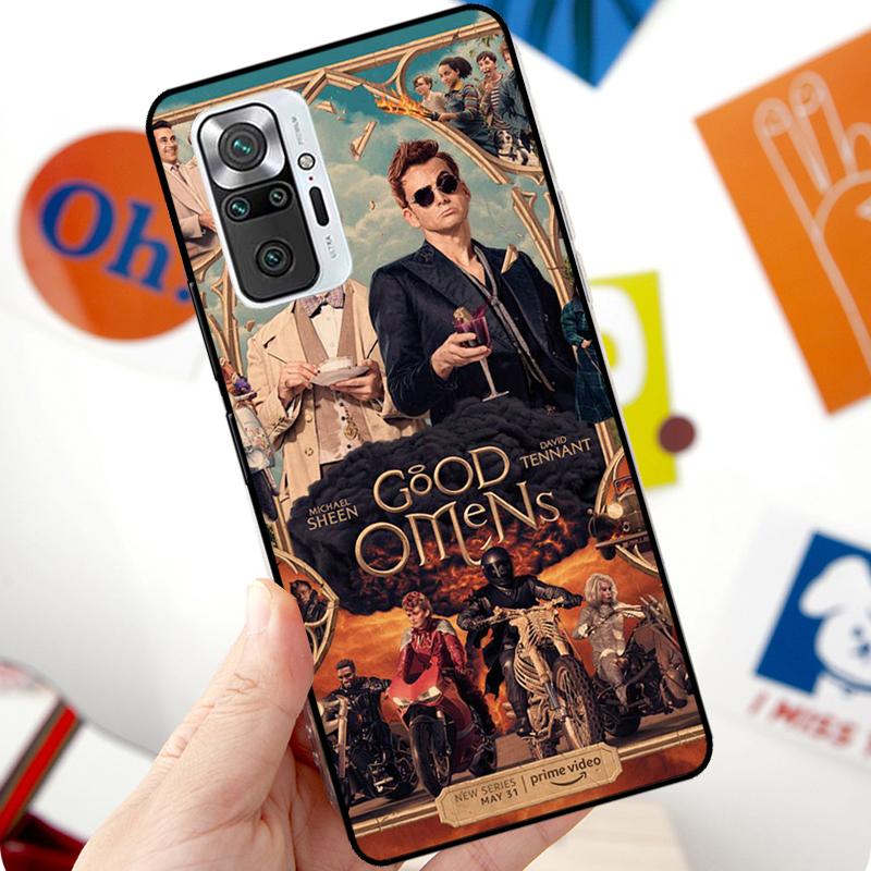 Good Omens Case For Xiaomi Redmi Note 12 Pro 11 8 9 10 Pro 9S 10S 11S 12S Redmi 12C 10C 9C 10A Cover