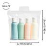 4Pcs/Bag 60ml Washing Care Set Proof Refillable Packing Liquid Container Empty Travel Bottle For Travel Size Tubs Accessorie