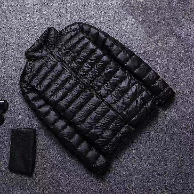 

Мужская осенне-зимняя портативная легкая куртка для молодежи, с воротником-стойкой, утепленная, теплая, повседневная верхняя одежда 5XL