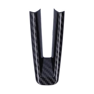 Araba Direksiyon Simidi Trim Kaplama Dekorasyon Etiketi Alt Mazda 3Axela 2020 için Uygun Karbon Fiber