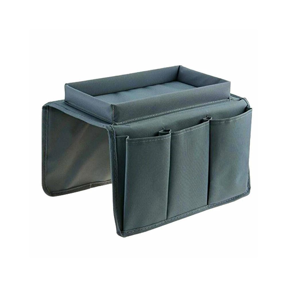 4 Pockets Storage Bag Sofa Handrail Tray Table Mat Couch Arm Rest Organizer Couch Table Top Holder Remote Control Organizer Bag