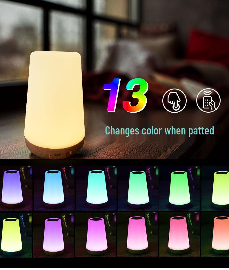 Rechargeable RGB LED Desk Lamp: Creative Night Light for Home, Study, Bedroom or Bedside