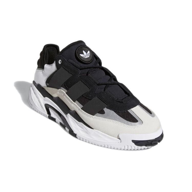 Adidas Niteball Black White Unisex Sneakers Core-Black Cloud-White Silver-Metallic H67360