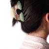 Clip Geometric Half-moon Shape Acrylic Women Hair Clip Cloud Rainbow Hair Claw Printing Hairpins