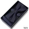 Classic Bowtie Bow Ties for Mens Butterfly Bowknot Pocket Square Cufflinks Suit Set Bussiness Accessories
