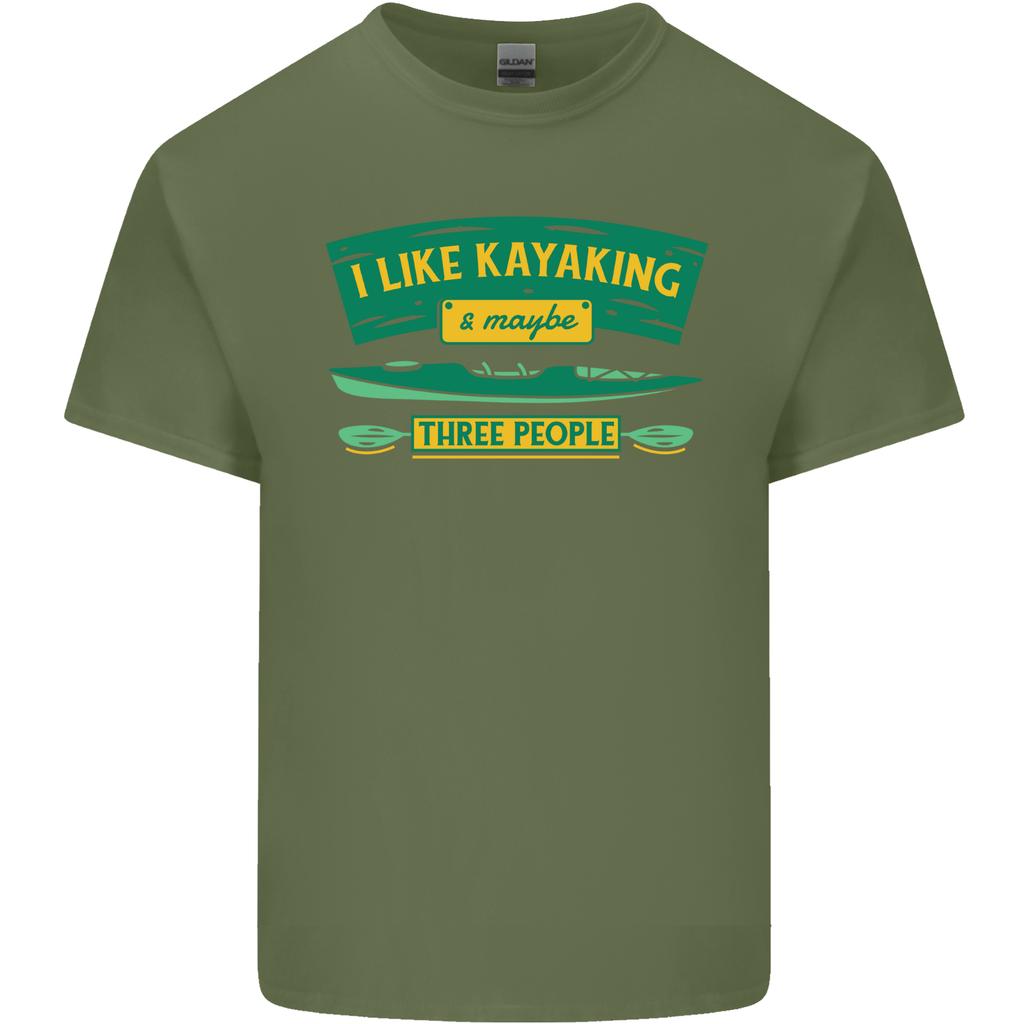 I Like Kayaking 3 People Funny Kayak Unisexs Light Cotton TShirt