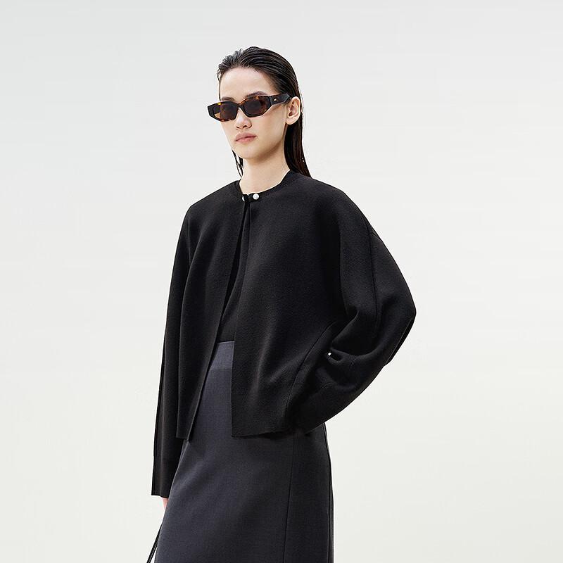 Less 2025 Spring Women's Short Cardigan Knit Two-Piece Set