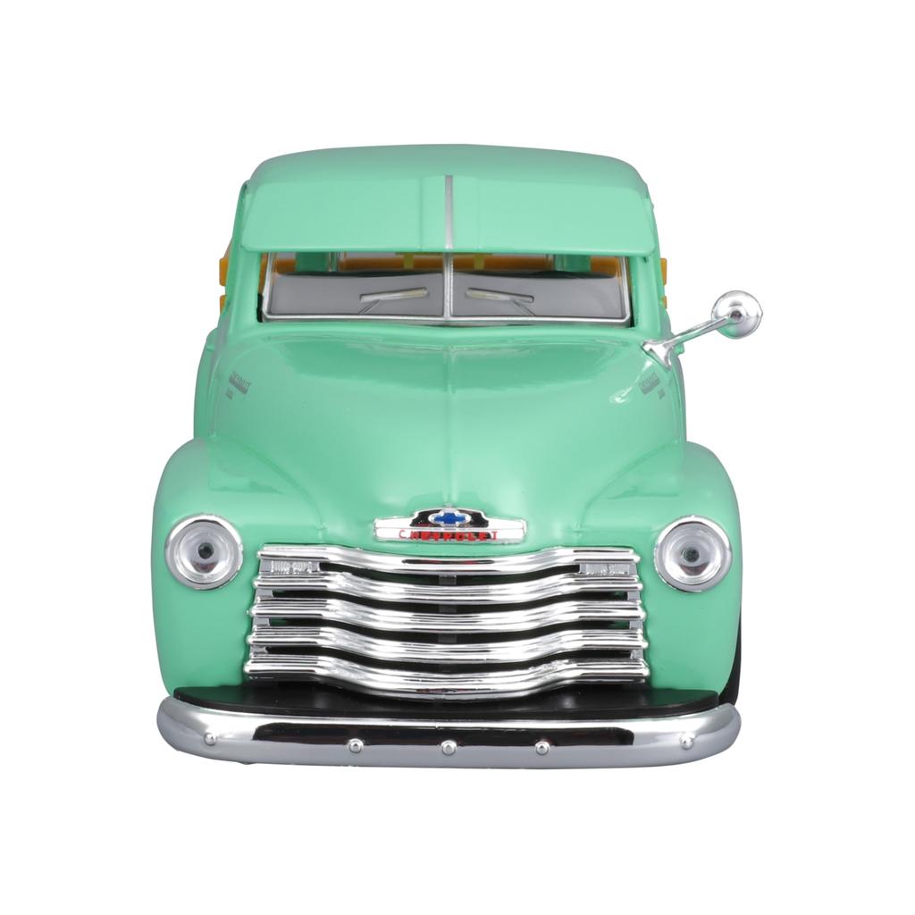 Maisto Scale Chevrolet 3100 Pickup 1950 Green Custom Lowrider Diecast Model Car 32545 1/25 (Finished Model)
