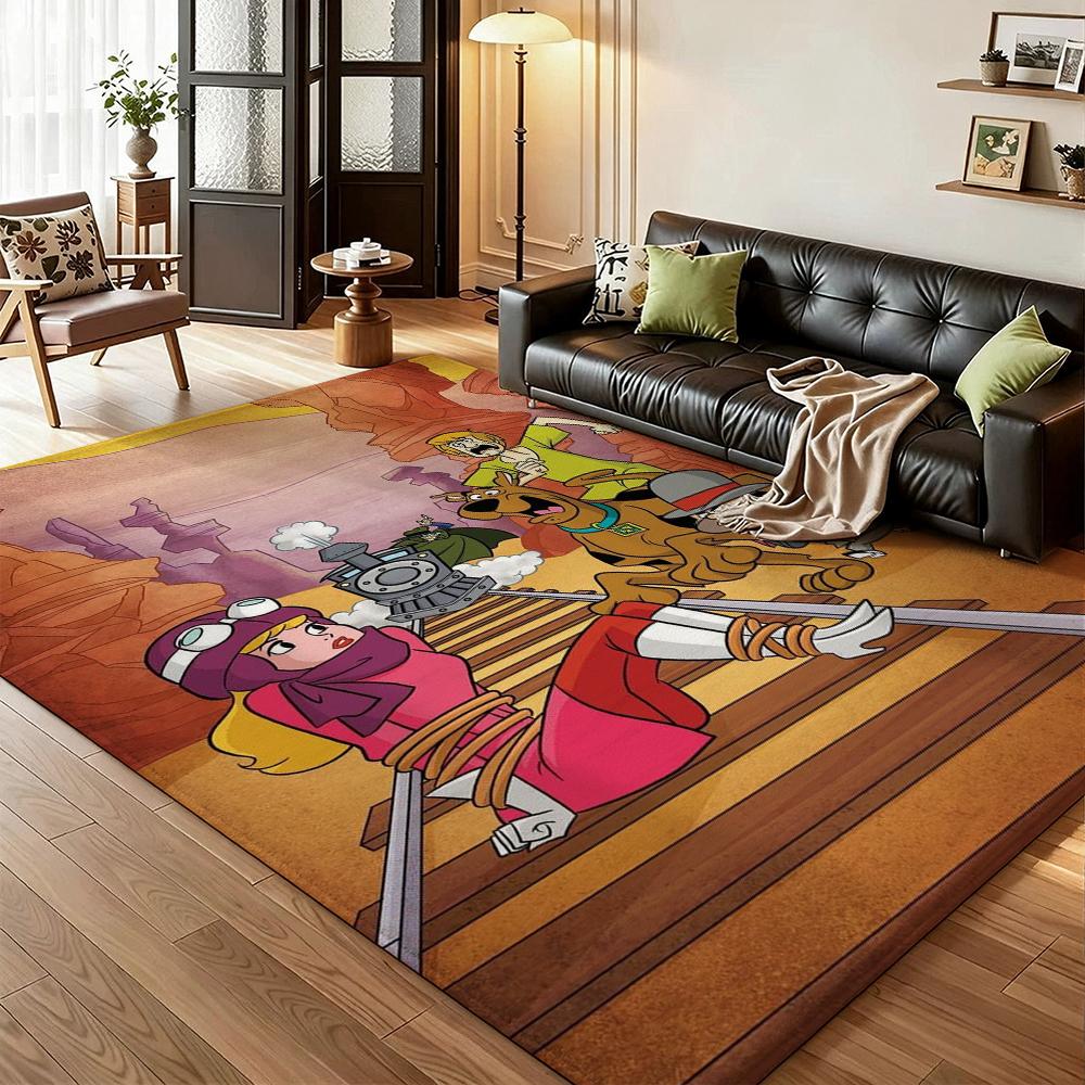 Mystery Inc Campfire Night Tales Printed Rug Soft Texture Nonslip Carpet For Kids Bedroom Play Area Home Decor Great Holiday Gift