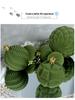 48-Piece Set: Flocked Christmas Balls in Army Green & Wine Red (4/6/8cm) Ornaments