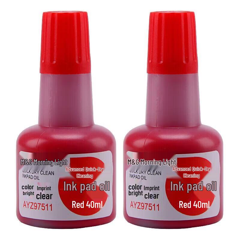 M&G Quick-Drying Red Ink Refill (5-Pack)
