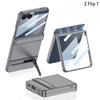 Coque de téléphone portable Samsung GalaxyZ Flip7 Magnétique Tout compris Pliable et Film Intégré Support Triomphe Coque Rigide