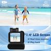HD 1080P Y4000 Kids Monoreflexes Style Mini Camera With Flash Lamp And Battery Dock Portable Video Recorder With LCD Screen
