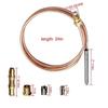 Universal Snap Fit Thermocouple: 24in 600mm Pilot Burner Replacement for Robertshaw 1980-024 1980-036 Thermostat Control - Easy Installation