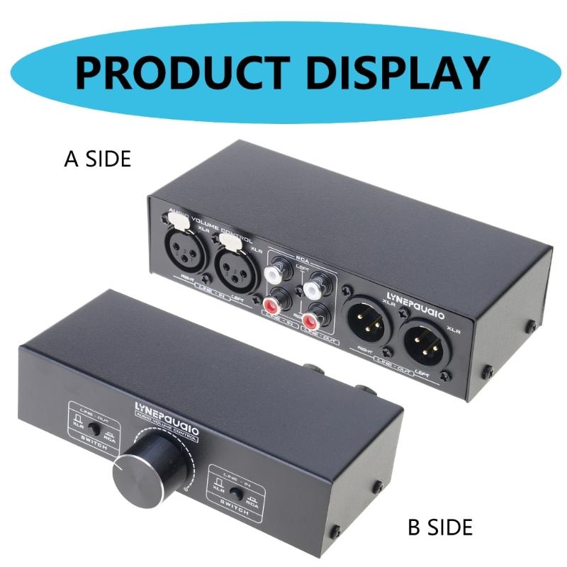 2 Input To 2 Output Fully Balanced Signal Passive Stereo Selectors Switcher Switcher Sound Converters Volumes Adjustable