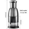 304 Stainless Steel Multi-Functional Kitchen Garlic Press and Slicing Knife for Garlic, Onion, and Ginger.