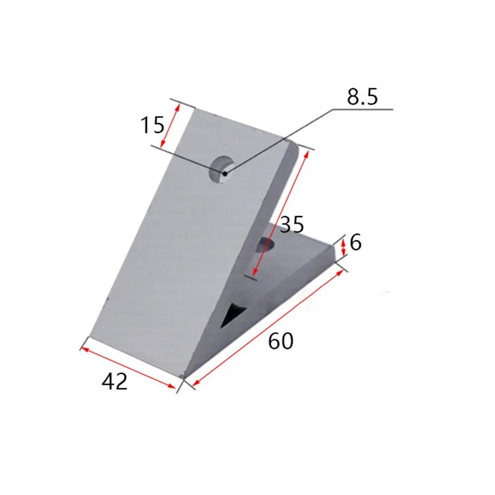 Aluminum Profile Joint 45 Degree Angle Bracket Used With T-bolts Aluminum Alloy Easy To Install Long-lasting Performance