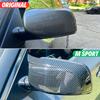 Sport Carbon Fiber Side Mirror Cover Caps Replacement for 2005-2010 BMW 5 Series E60 M5 545i 550i M6 E64 645Ci 630i 650i E63 Accessories Exterior