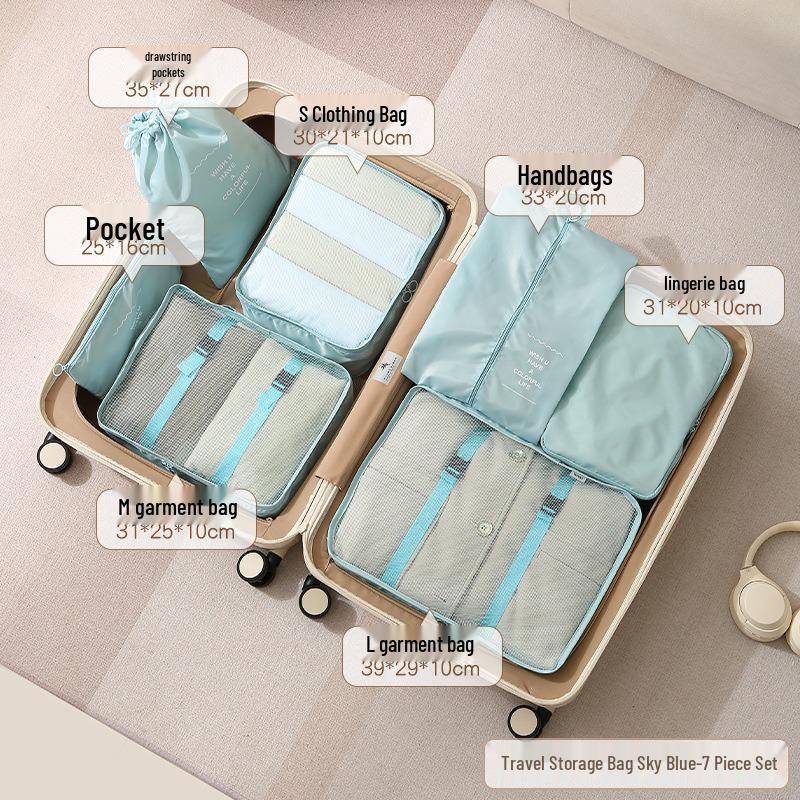 Portable Travel Clothes Compression Organizer Bag