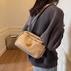 Casual simple bag women's new fashion niche design shoulder messenger bag multi-layer pillow bag