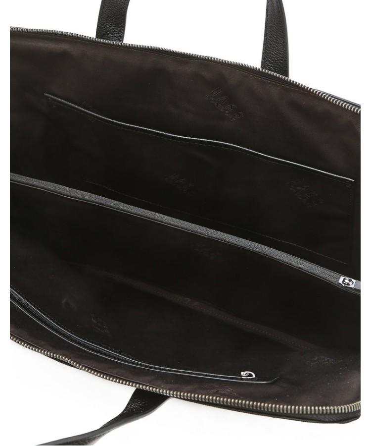 Daks Men'S Accessories Black Check Slim Briefcase_Dbba5F450Bk