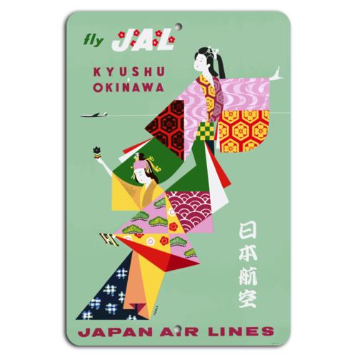 Летайте JAL Исследуйте Кюсю Окинаву с Japan Air LinesАлюминиево-оловянный знак 20x30cm(7.8x11.8inch)