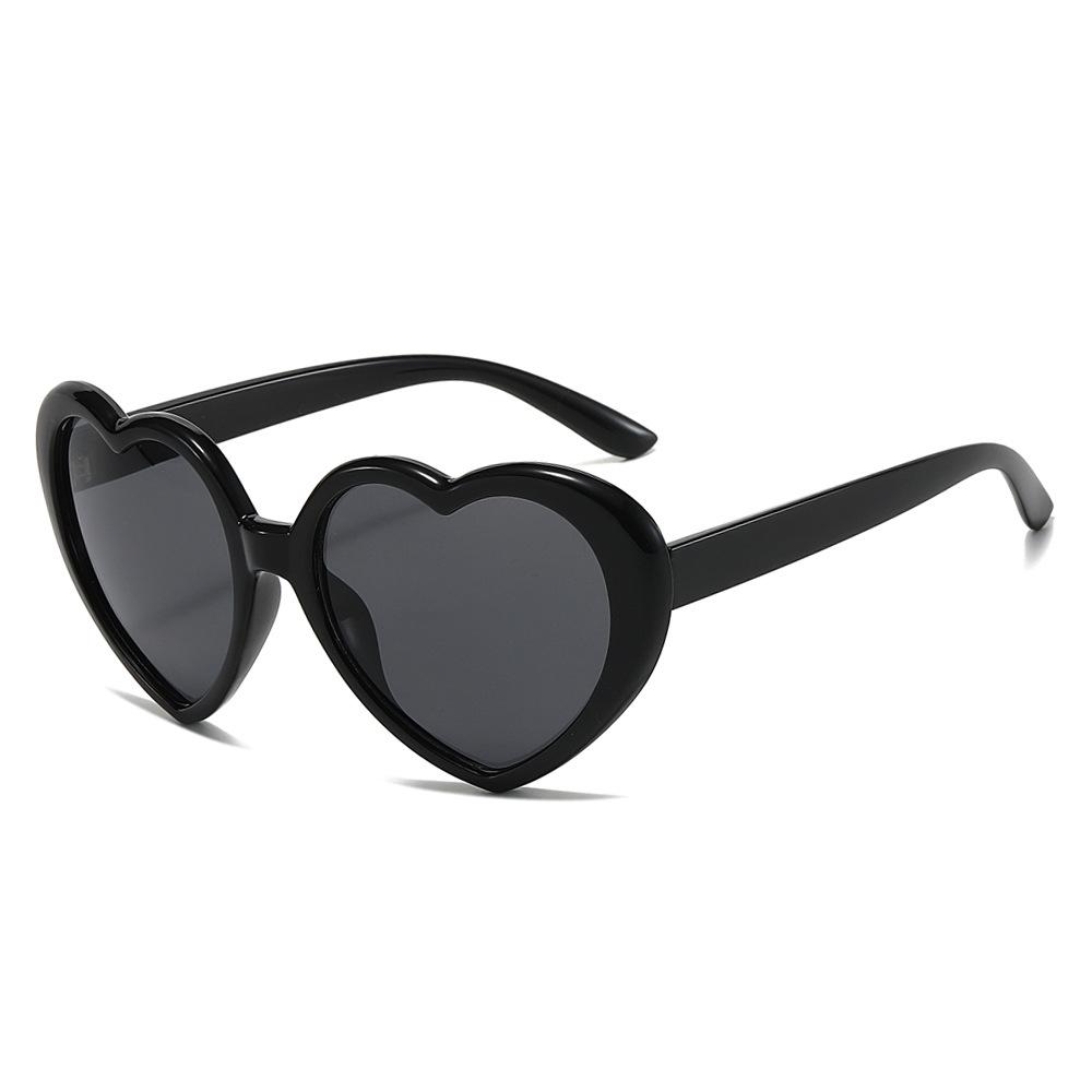 JYL Sunglasses Heart Ladies Uv Protection Trendy Douyin Same Style 40092 A-16483