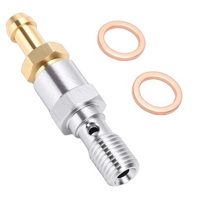 M10 X 1.25 Banjo   Bleed Screw Nipple with Washer Dust   for Motorcycle Brake Master Cylinder