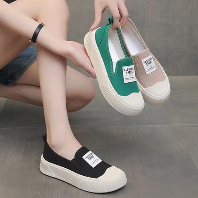 Women's Shoes Platform Slip-on Round Toe Female Footwear Shallow Mouth Casual Sneaker Clogs New Small Slip On Summer Dress