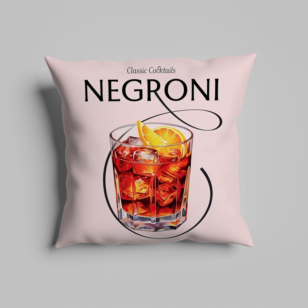 

Pillow Case luxurious home office, sofa decorative Multi sized car seat cushions, pillowcases Negroni Cocktail 12x12Inch