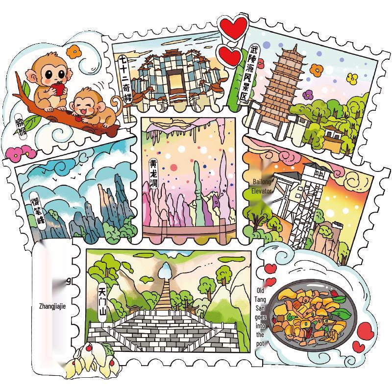Changsha 3D Wooden Refrigerator Magnet - Hunan City Travel Souvenir