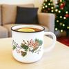 Kubek Ceramiczny do Kawy Herbaty Ziół Napojów Zimowy Świąteczny 330 ml