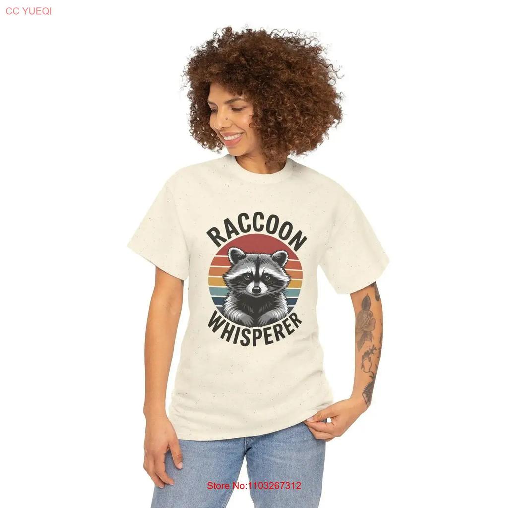 Raccoon Whisperer T Shirt Funny Pet Lover Feeder Humor For Animal Fans Cute Critter Vintage Breathable Homme Slightly