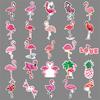 50 Flamingo Doodle Cartoon Cute Animal Guka DIY Suitcase Mobile Water Cup Car Stickers