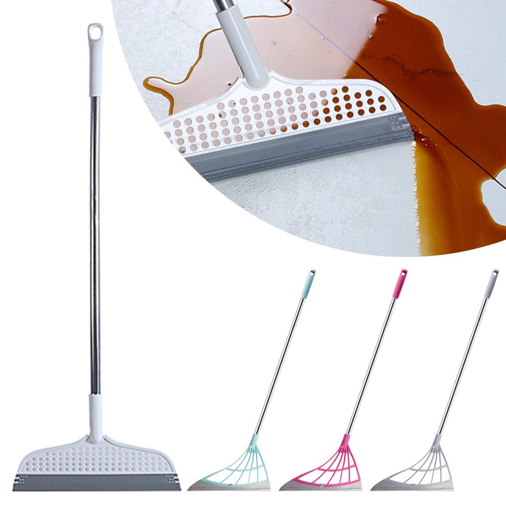Stainless Scraper Magic Wiper Lazy Broom Non-Stick Hair Remover Bathroom Floor Cleaning