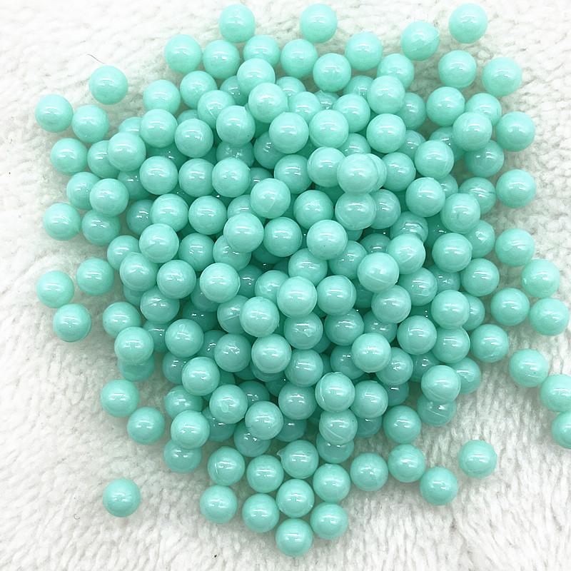 3/4/5/6/8mm Okrągłe Wielokolorowe Akrylowe Koraliki Bez Dziurki Luźne Koraliki do Tworzenia Biżuterii Akcesoria DIY