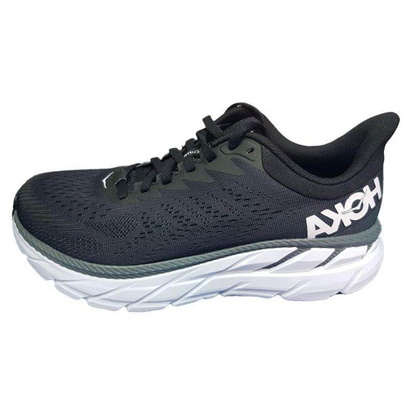 Hoka One One Clifton 7 Men s Low-top Running Shoes Breathable Black 1110534-BWHT 42