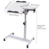 Adjustable Nursing Table Foldable Rotating Table Multifunctional and Movable Storage Table Convenient Dining Table on The Bed