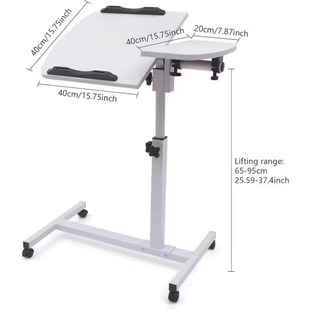 Adjustable Nursing Table Foldable Rotating Table Multifunctional and Movable Storage Table Convenient Dining Table on The Bed