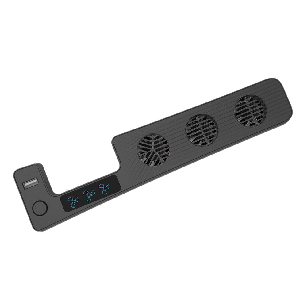 

Охлаждающий вентилятор 9500 об/мин Тихий 3 режима скорости вращения Задний охлаждающий вентилятор для игровой консоли Охлаждающие игровые аксессуары для консоли PS5 Slim чёрный