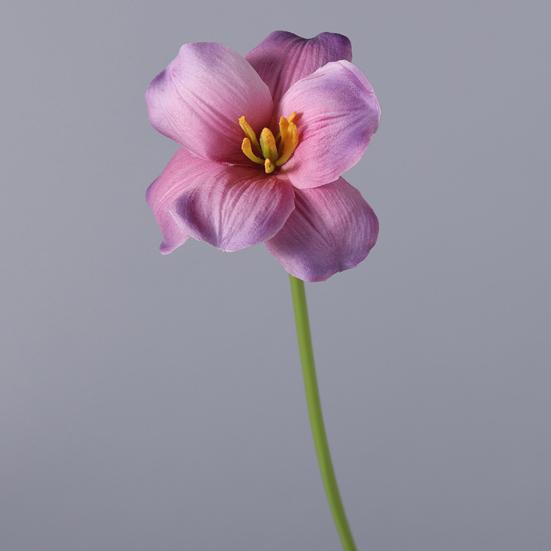 Simulated Tulips Bouquet Realistic Touch PU Petals Fading Vitality Bendable Stems Maintenance-Free Fake Tulips Home Decor